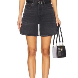 Agolde Dame Dark Gray ( faded black) Jean Shorts